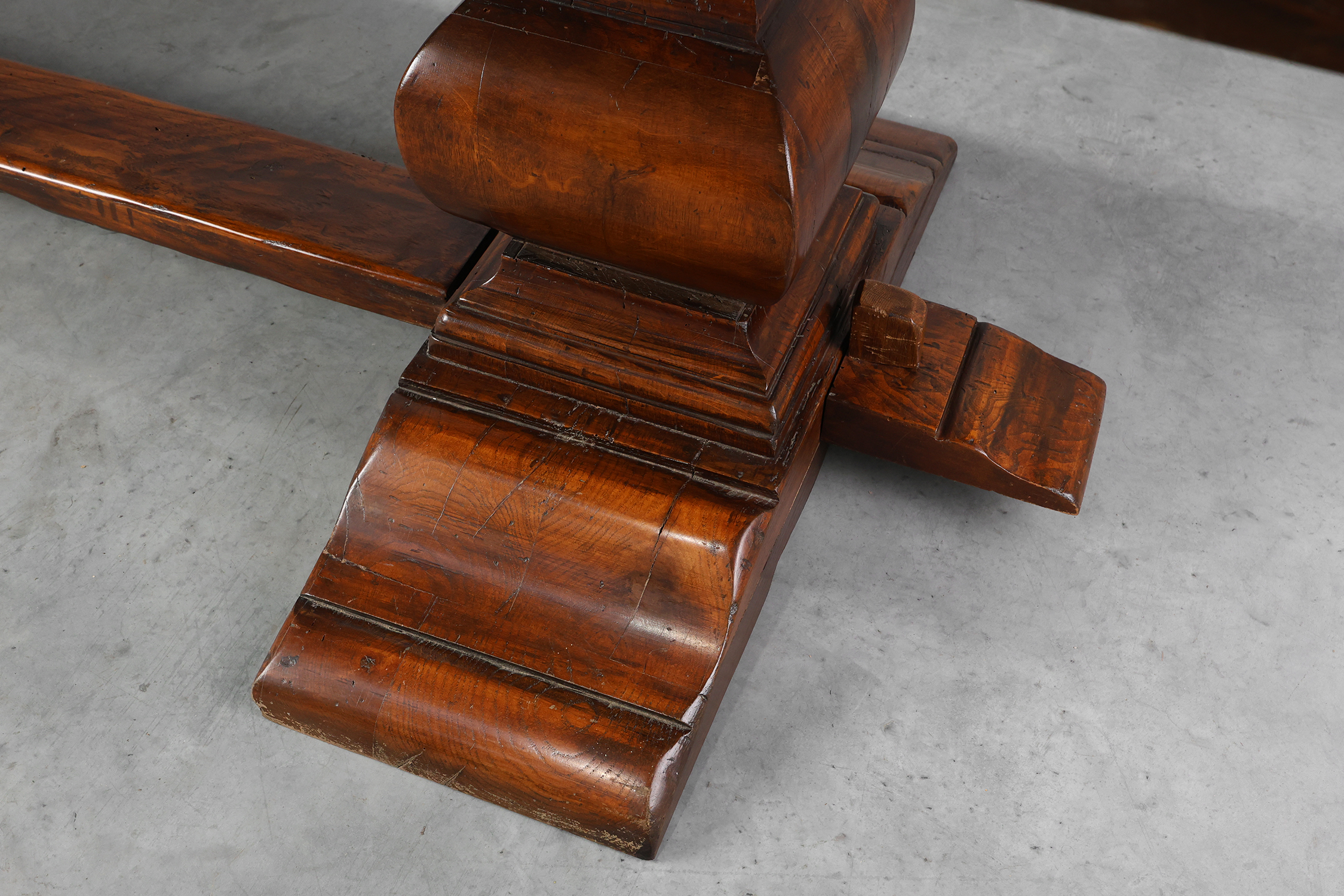 19th Century French Provincial Oak Monastery Dining Tablethumbnail